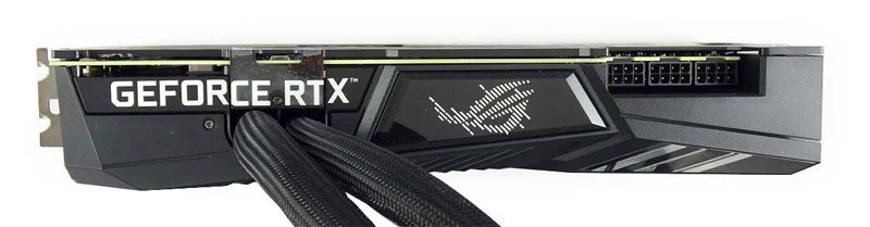 Asus STRIX LC RTX 3080 Ti O12G Gaming; horná strana