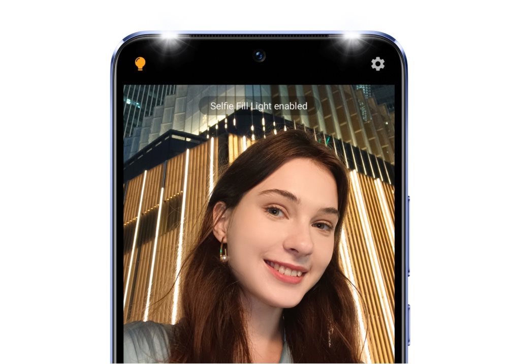vivo V21, selfie prisvetlenie