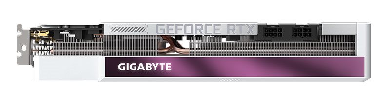 Gigabyte RTX 3070 Ti VISION OC 8G; horná strana