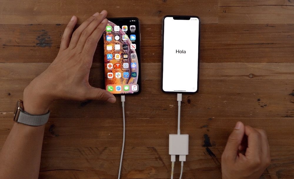 iPhone vychytávky, káblový prenos dát