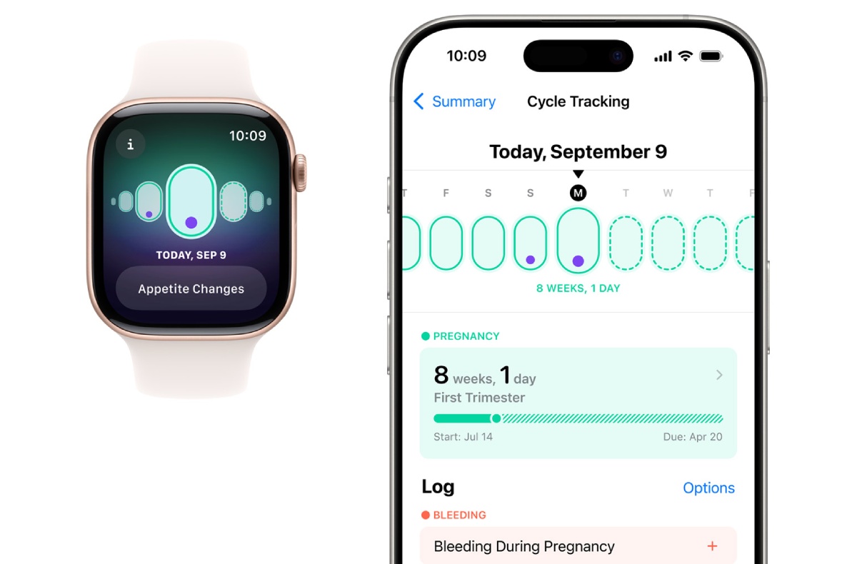 watchOS 11, tehotenstvo