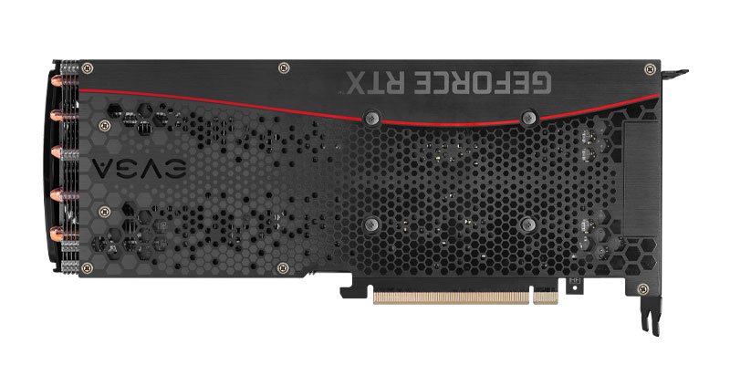 EVGA RTX 3060 Ti FTW3 ULTRA Gaming 8G; zadná strana