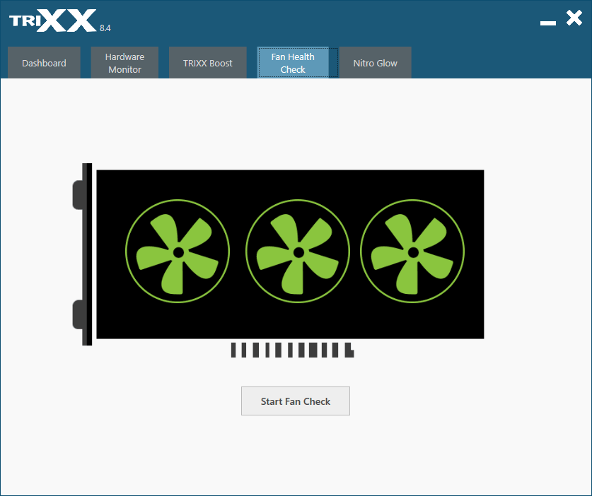 Sapphire NITRO+ RX 6800 XT SE 16G; TriXX – Fan Healt Check