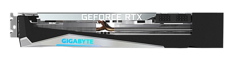 Gigabyte RTX 3070 Ti GAMING OC 8G; horná strana