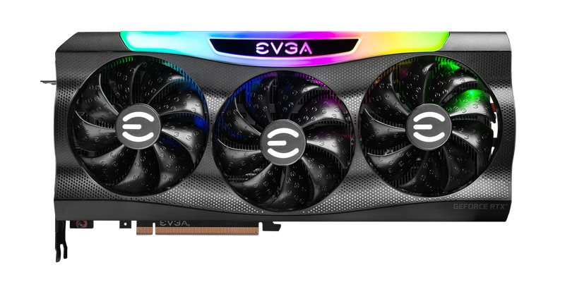 EVGA RTX 3080 Ti FTW3 ULTRA Gaming 12G; čelná strana