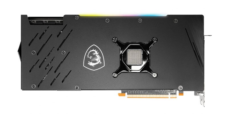 MSI RX 6900 XT Gaming X TRIO 16G; zadná strana