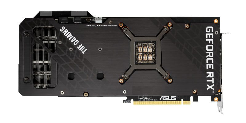Asus TUF RTX 3080 Ti O12G Gaming; zadná strana