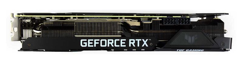 Asus TUF RTX 3080 Ti O12G Gaming; horná strana