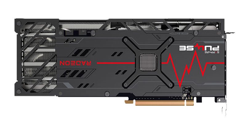 Sapphire PULSE RX 6800 16G; zadná strana