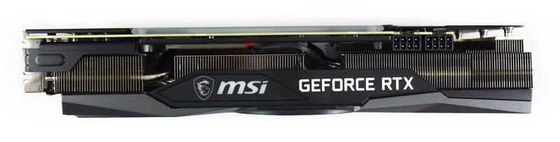 MSI RTX 3070 Gaming TRIO Plus 8G; horná strana