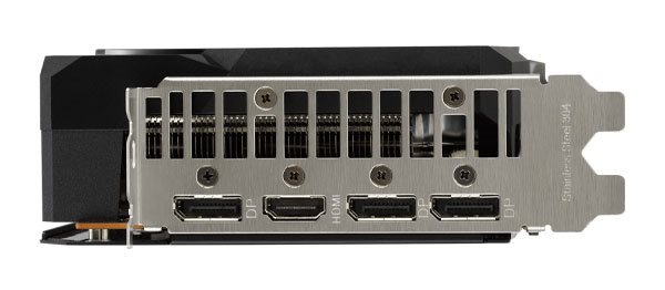 Asus DUAL RX 6600 8G; obrazové výstupy