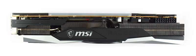 MSI RX 6800 XT Gaming X TRIO 16G; horná strana