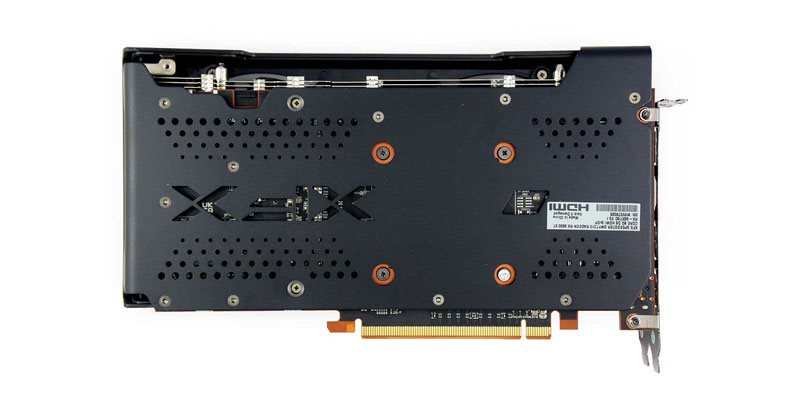 XFX RX 6600 XT Speedster SWFT 210 Core; zadná strana