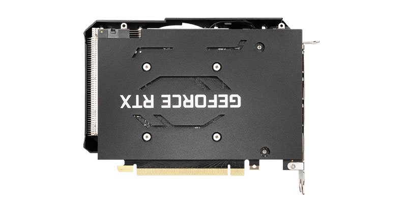 MSI RTX 3050 AERO ITX 8G; zadná strana