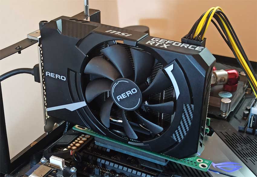 MSI RTX 3050 AERO ITX 8G v testoch