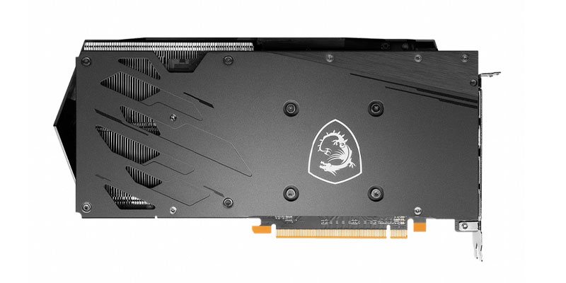 MSI RX 6650 XT GAMING X 8G; zadná strana