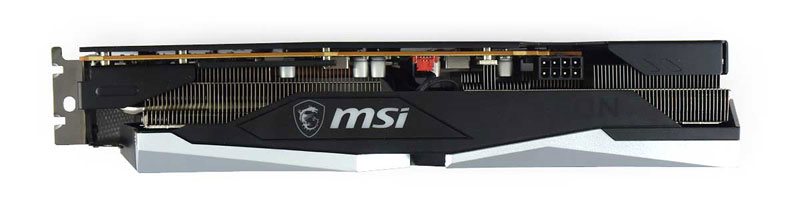 MSI RX 6650 XT GAMING X 8G; horná strana