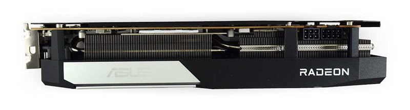 Asus DUAL RX 6700 XT 12G; horná strana