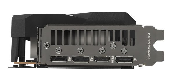 Asus DUAL RX 6700 XT 12G; obrazové výstupy