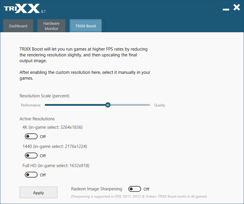 Sapphire PULSE RX 6750 XT 12G; TriXX – TriXX Boost
