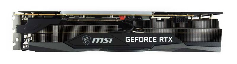 MSI RTX 3090 Ti GAMING X TRIO 24G ; horná strana