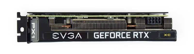 EVGA RTX 3050 XC GAMING 8G; horná strana