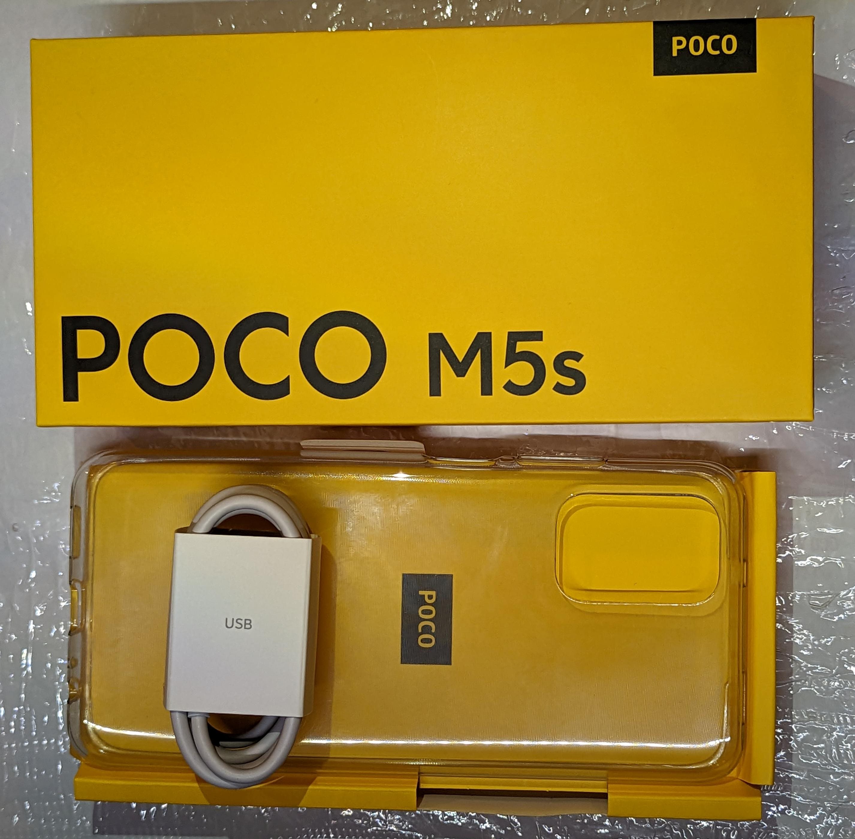 Poco M5s, recenzia, balenie