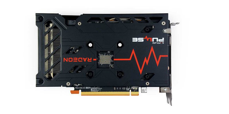 Gigabyte RX 6500 XT Gaming OC 4G; zadná strana