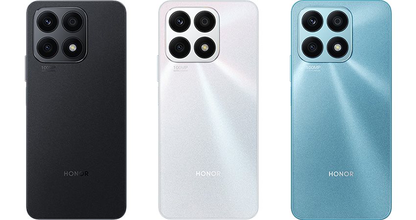 Honor X8a design, farby