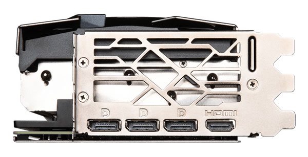MSI RTX 4070 Ti SUPRIM X 12G; obrazové výstupy 