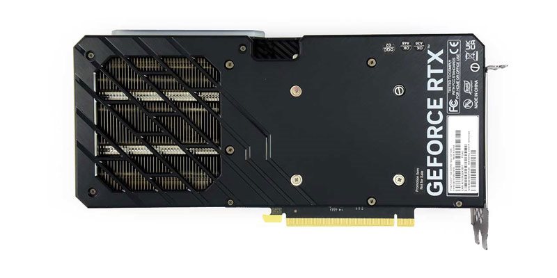 Gainward RTX 4070 GHOST 12G; zadná strana