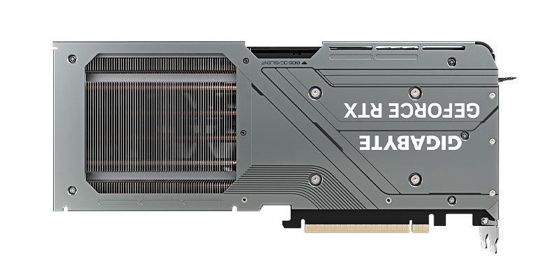 Gigabyte RTX 4070 GAMING OC 12G; zadná strana