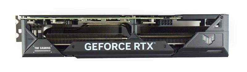 Asus TUF RTX 4070 O12G Gaming; horná strana 