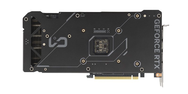 Asus DUAL RTX 4070 12G; zadná strana