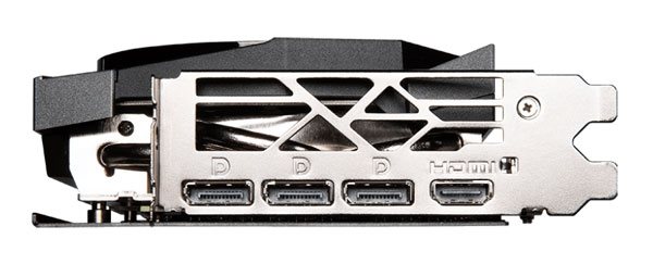 MSI RTX 4060 Ti GAMING X TRIO 8G; obrazové výstupy 