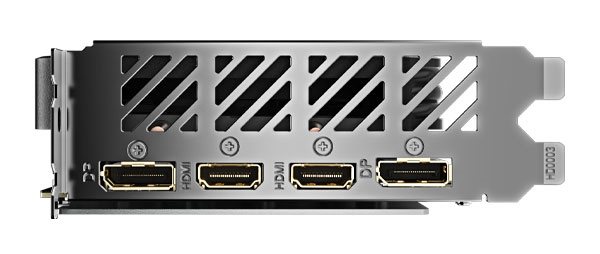 Gigabyte RTX 4060 GAMING OC 8G; obrazové výstupy 