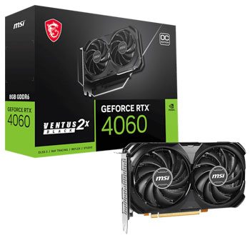 MSI RTX 4060 VENTUS 2X BLACK 8G OC