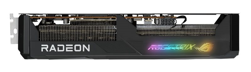 Asus STRIX RX 7600 O8G Gaming; horná strana 