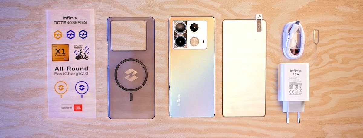 Infinix Note 40, obsah balenia