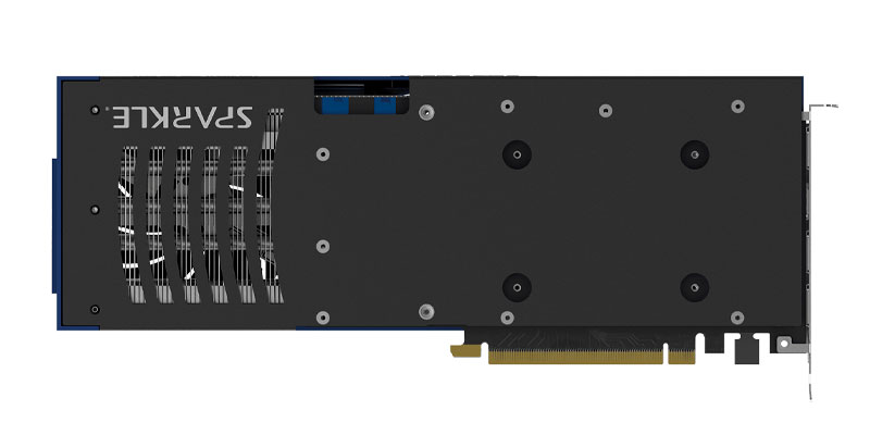 Sparkle Arc A770 TITAN OC Edition 16G; zadná strana