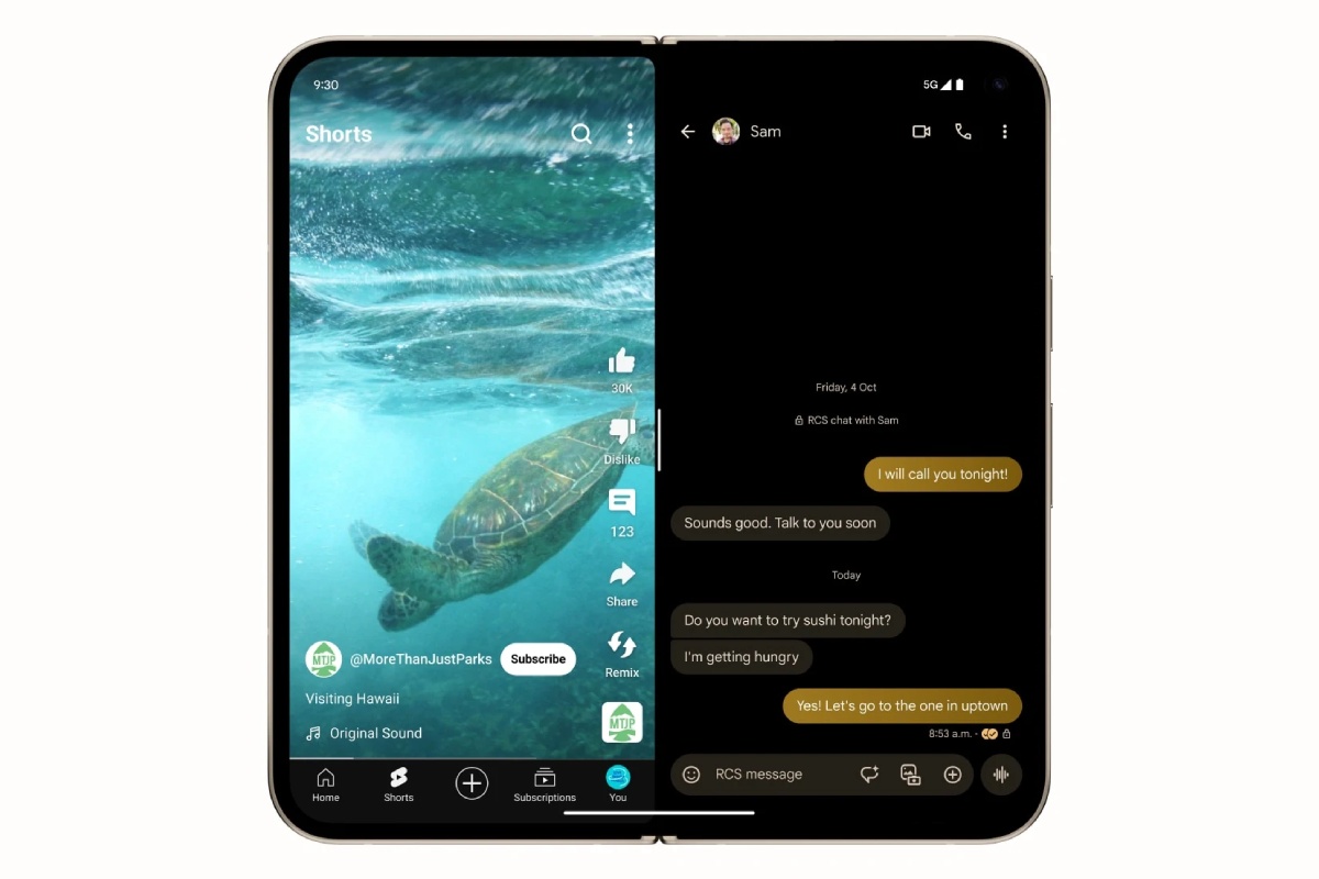 Google Pixel 9 Pre Fold, multitasking
