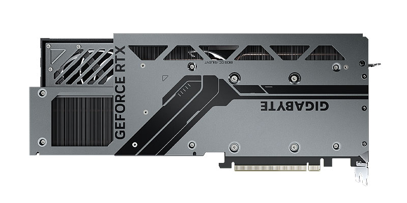 Gigabyte RTX 4070 Ti SUPER Windforce MAX OC 16G; zadná strana