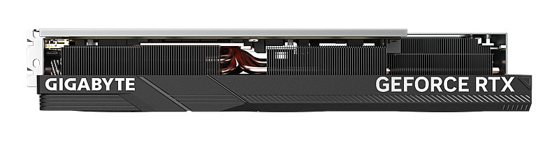 Gigabyte RTX 4070 Ti SUPER Windforce MAX OC 16G; horná strana 