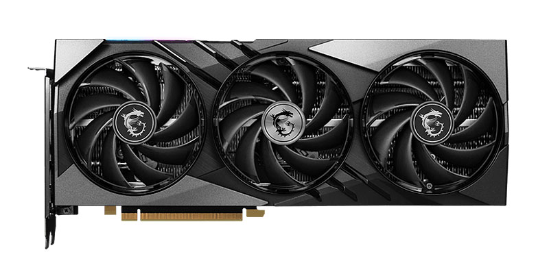 MSI RTX 4070 SUPER 12G GAMING X SLIM; predná strana