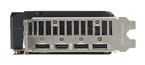 Asus DUAL RX 7600 08G V2; obrazové výstupy 