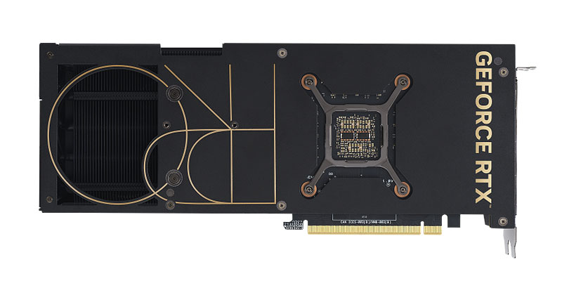 Asus ProArt RTX 4080 SUPER O16G; zadná strana