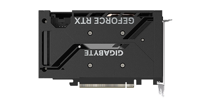 Gigabyte RTX 4060 WINDFORCE OC 8G; zadná strana