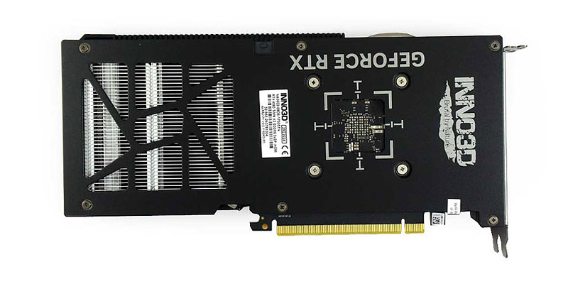 Inno3D RTX 4060 TWIN X2 8G; zadná strana