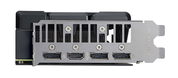 Asus DUAL RX 7600 XT 016G; obrazové výstupy 