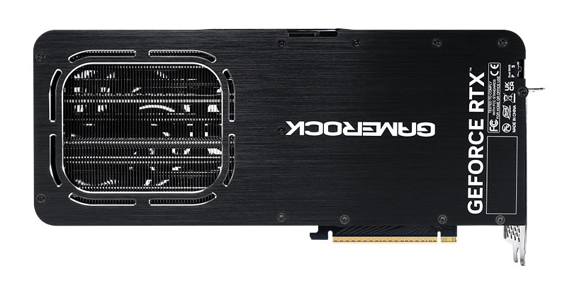 PALiT RTX 5080 GameRock OC 16G; zadná strana